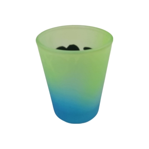 Ombre Shotglass I Love Kern River Green Blue - Picture 4 of 6